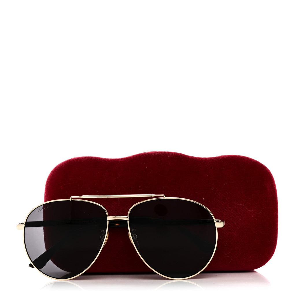 Aviator Sunglasses GG0043SA Black