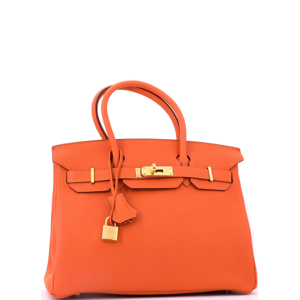 Birkin Handbag Orange H Togo with Gold Hardware 30