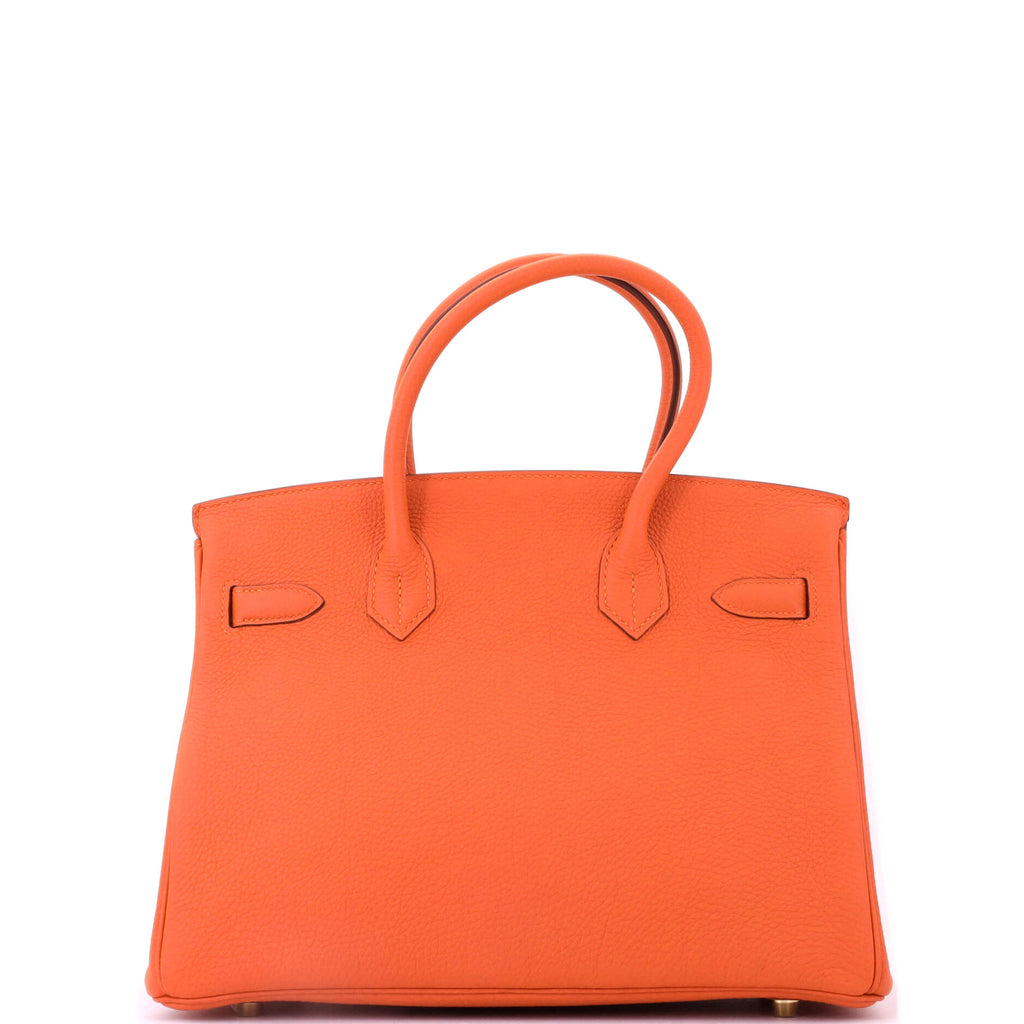 Birkin Handbag Orange H Togo with Gold Hardware 30