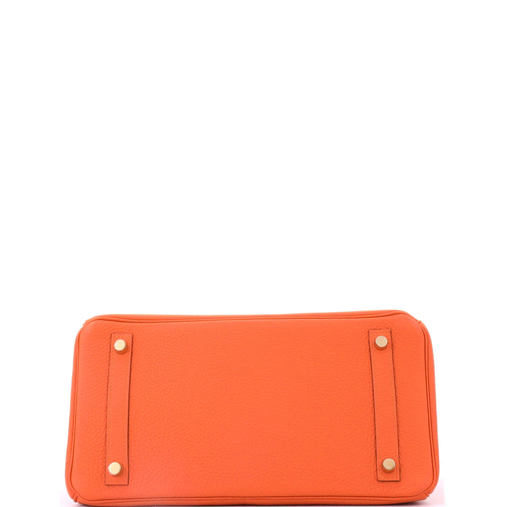 Birkin Handbag Orange H Togo with Gold Hardware 30
