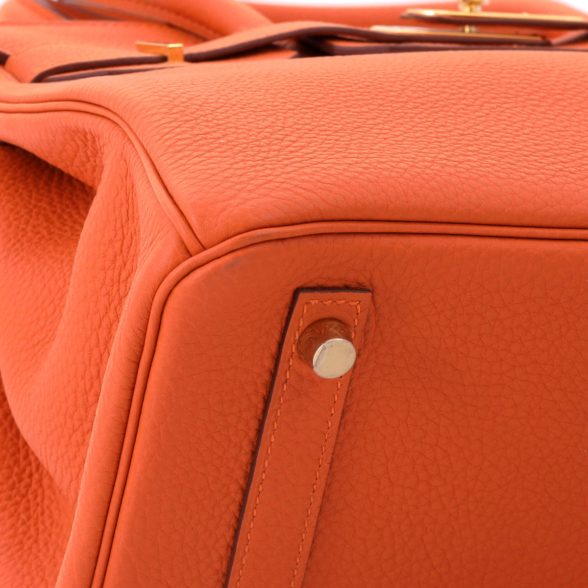 Birkin Handbag Orange H Togo with Gold Hardware 30