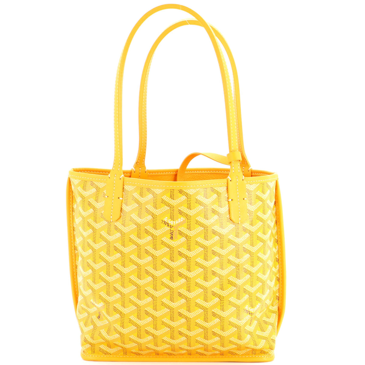 Anjou Reversible Tote Coated Canvas Mini