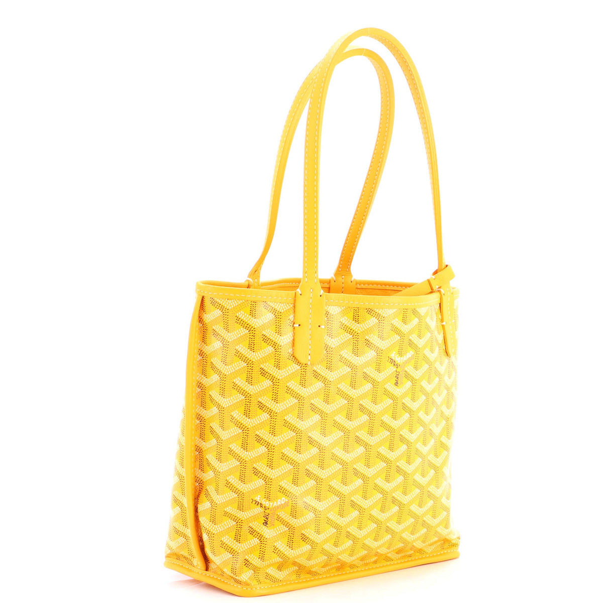 Anjou Reversible Tote Coated Canvas Mini