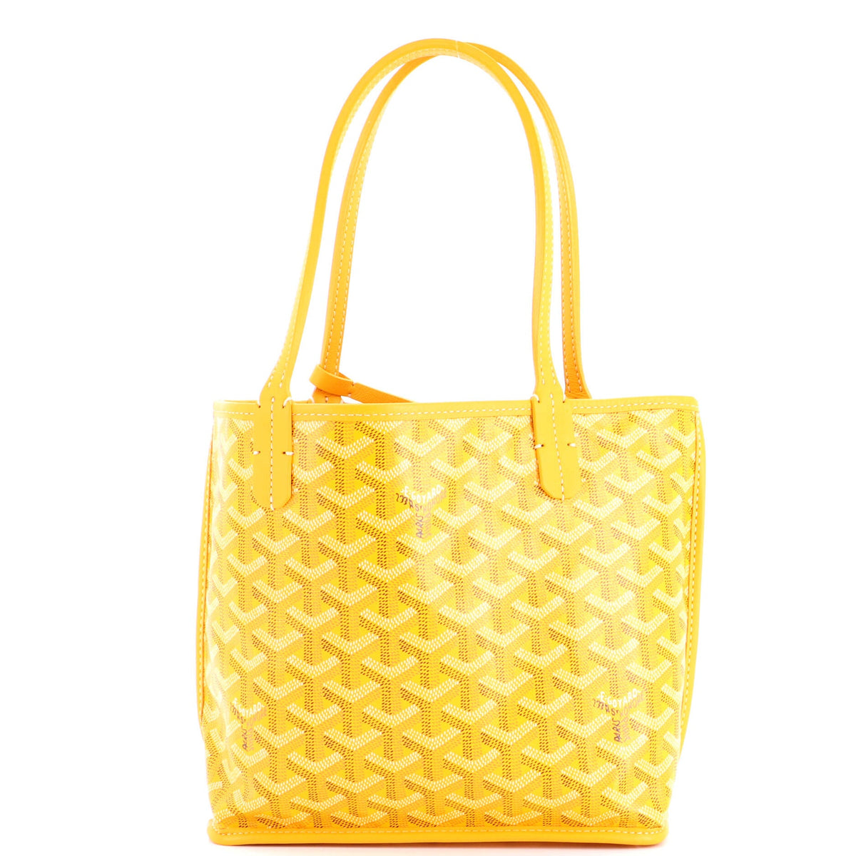Anjou Reversible Tote Coated Canvas Mini