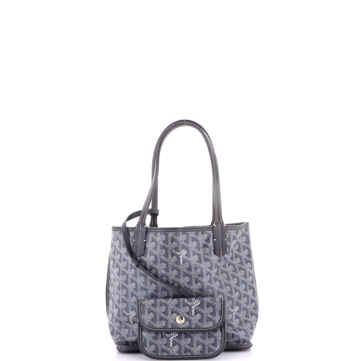 Anjou Reversible Tote Coated Canvas Mini