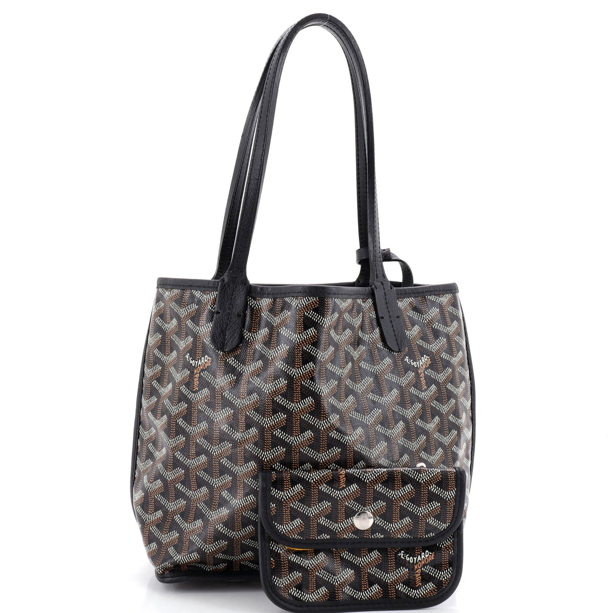 Anjou Reversible Tote Coated Canvas Mini