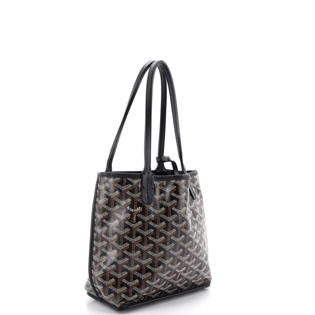 Anjou Reversible Tote Coated Canvas Mini