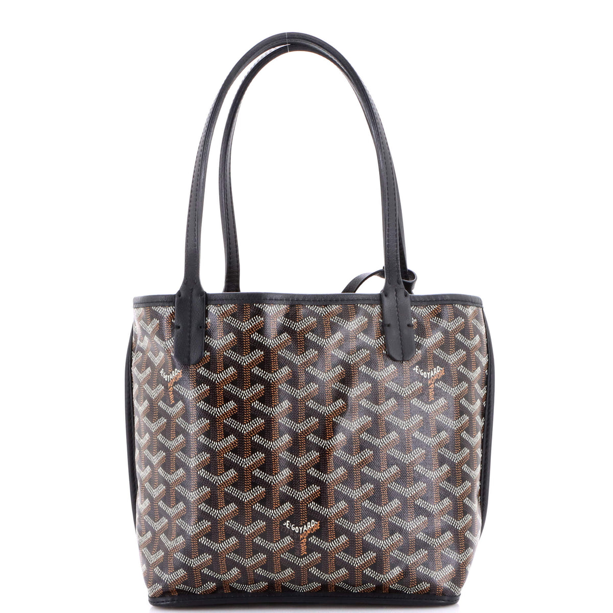 Anjou Reversible Tote Coated Canvas Mini