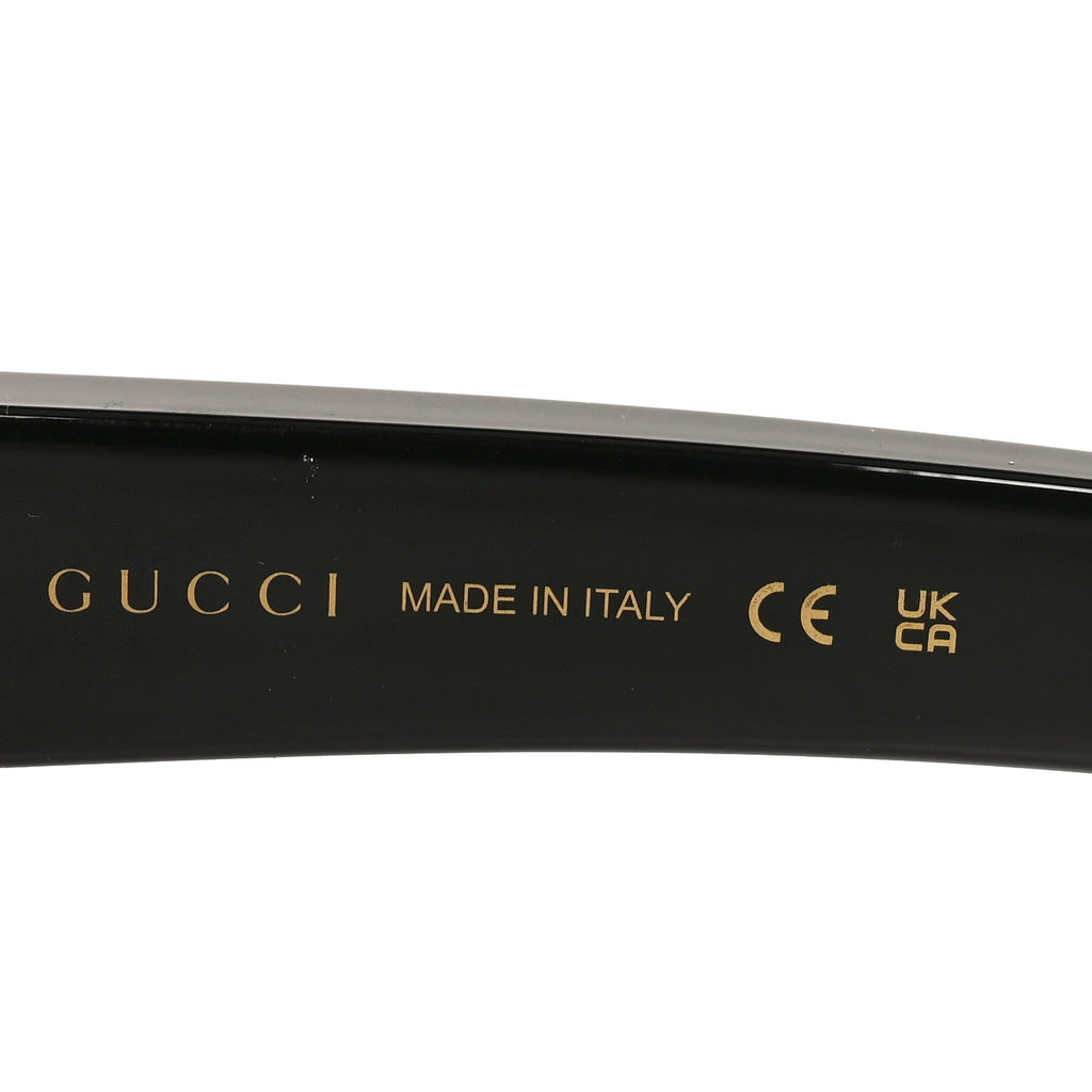 Metal Mask Shaped Frame Sunglasses GG1637S Black