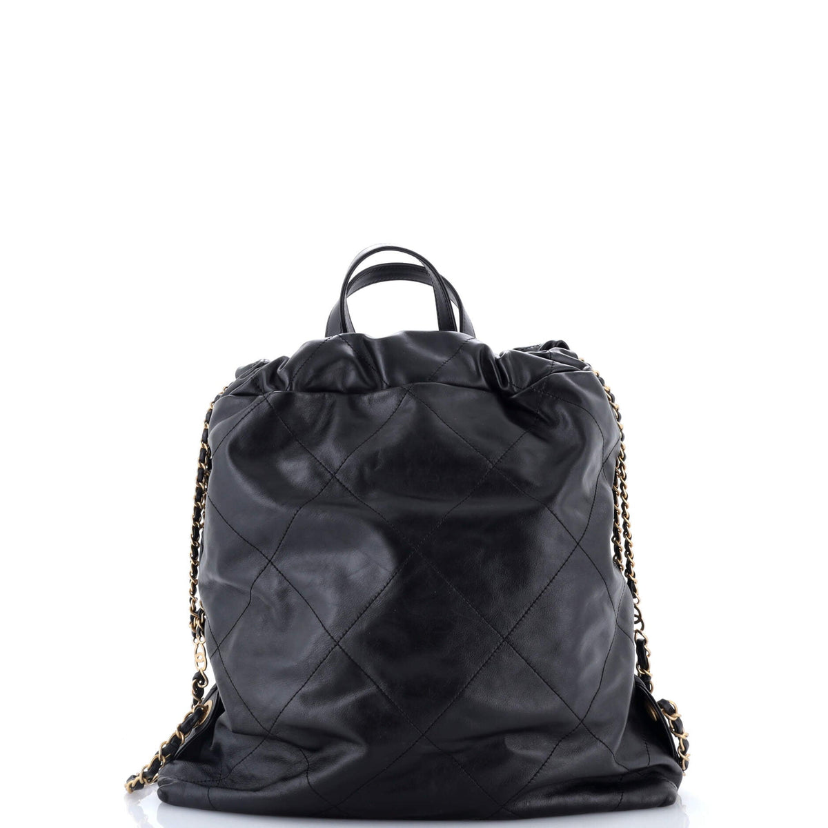 22 Chain Backpack Quilted Calfskin Large