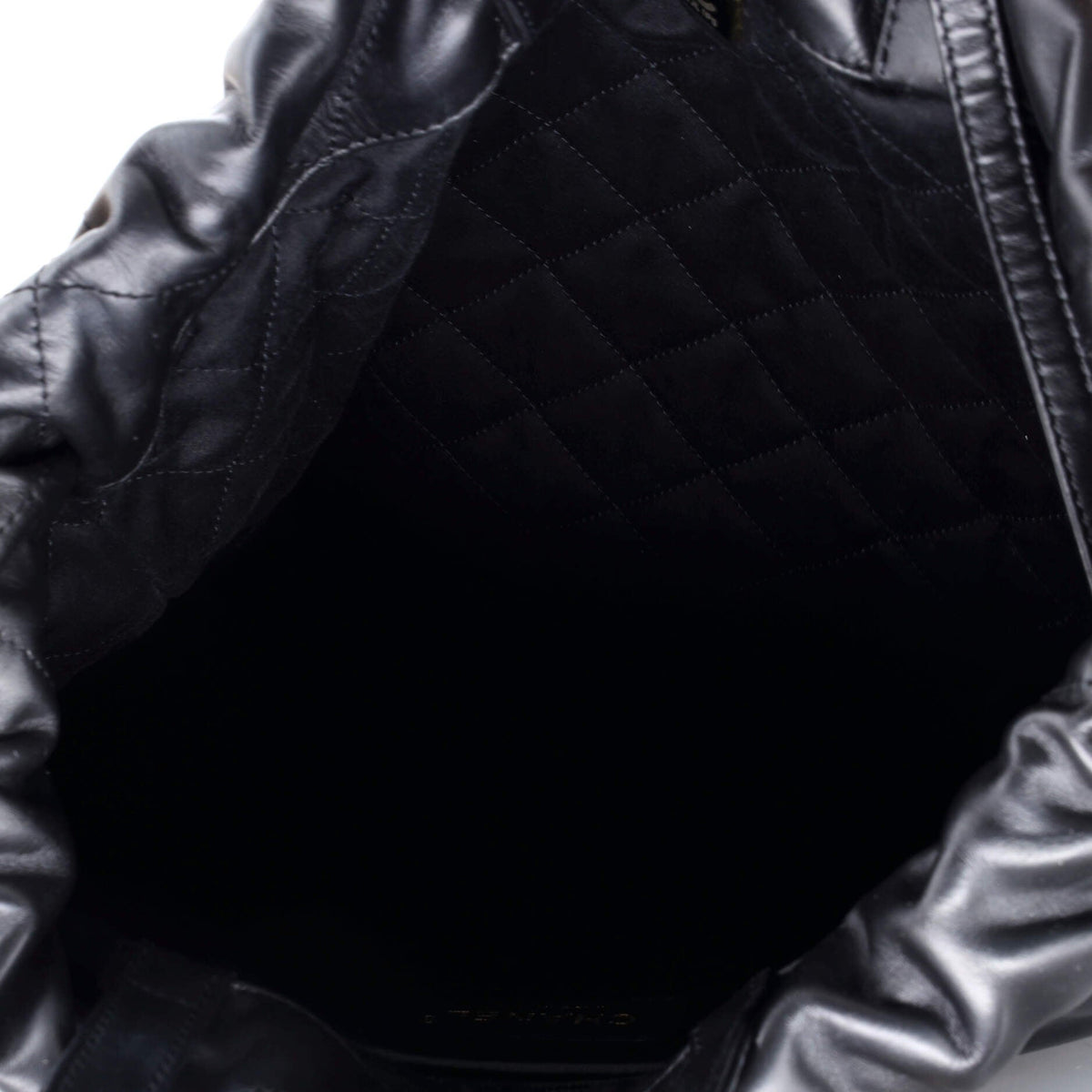 22 Chain Backpack Quilted Calfskin Large