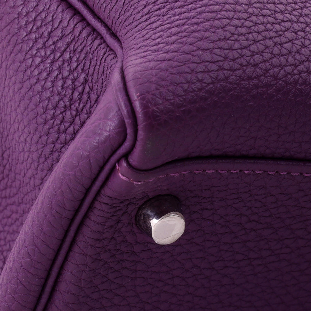 Kelly Handbag Anemone Togo with Palladium Hardware 32