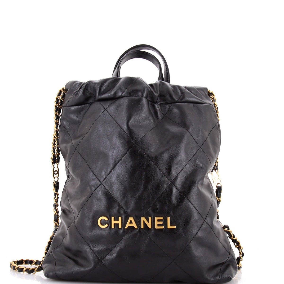 22 Chain Backpack Quilted Calfskin Medium