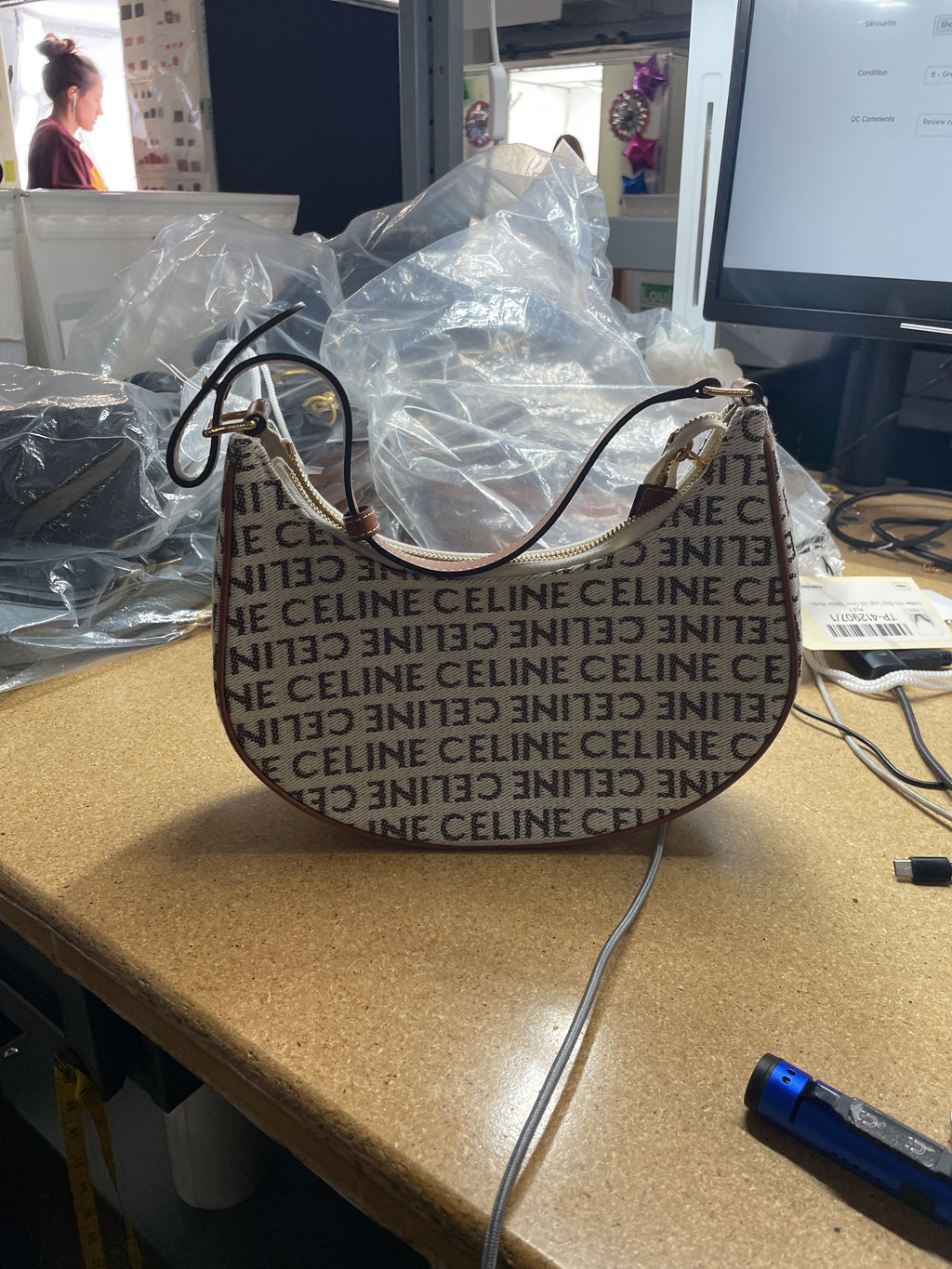 Ava Bag All Over Logo Jacquard Small