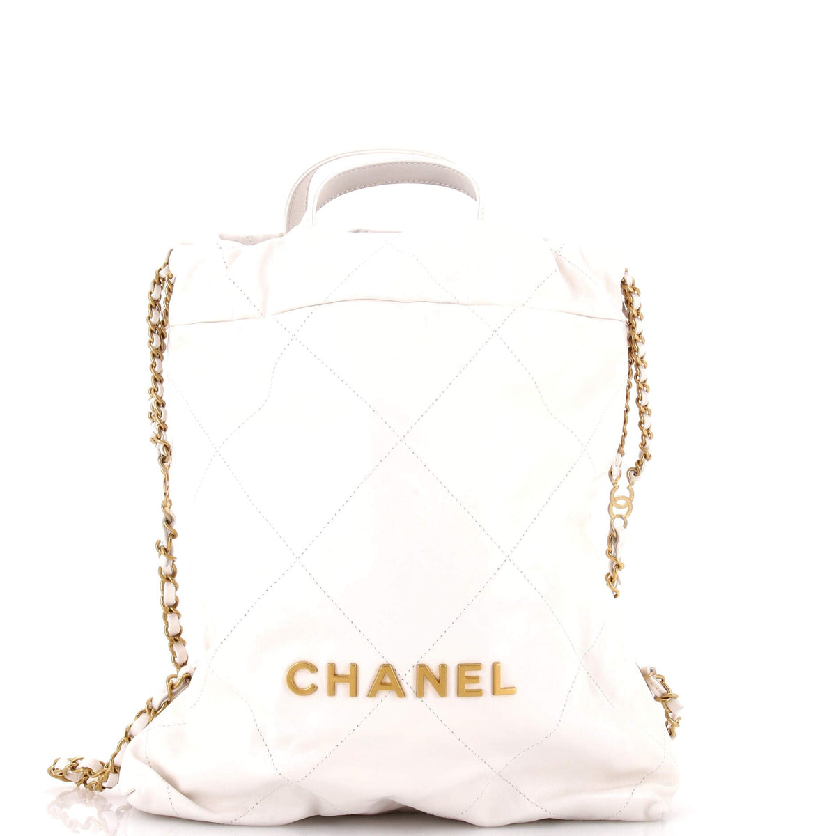 22 Chain Backpack Quilted Calfskin Medium