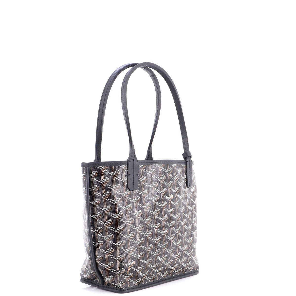 Anjou Reversible Tote Coated Canvas Mini