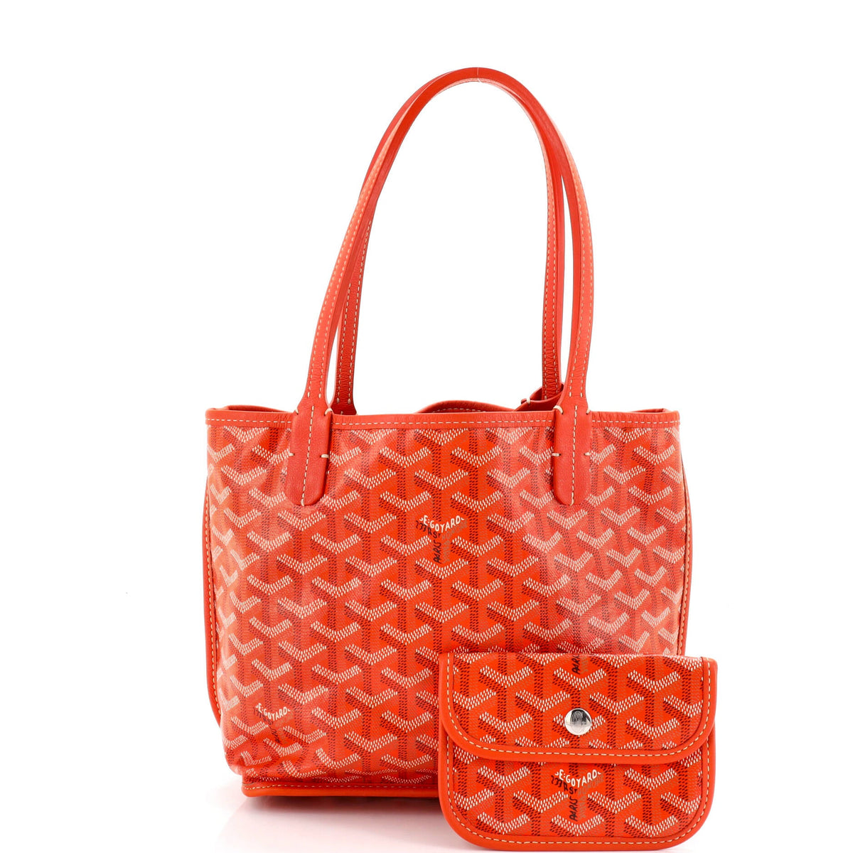 Anjou Reversible Tote Coated Canvas Mini