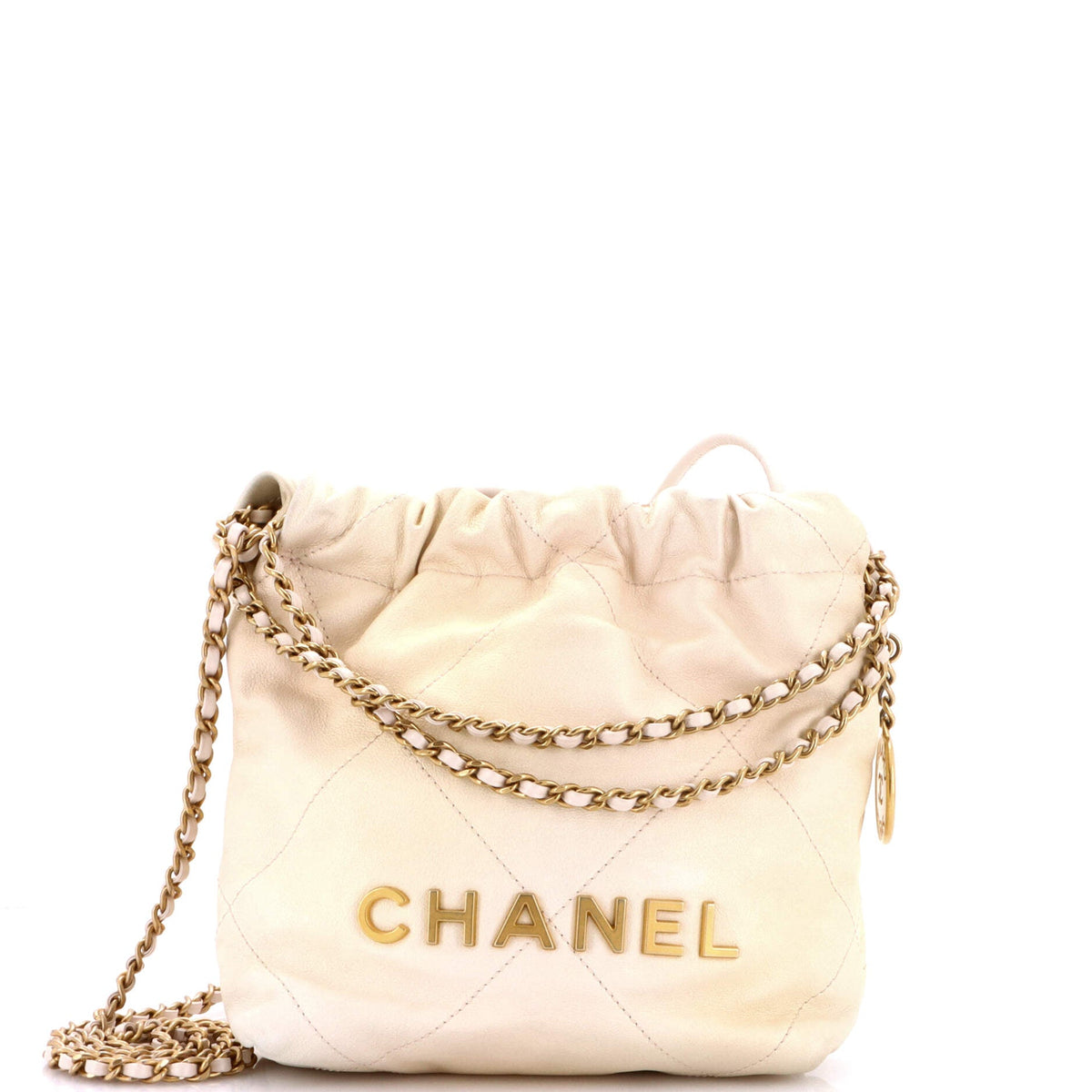 22 Chain Hobo Quilted Shaded Calfskin Mini
