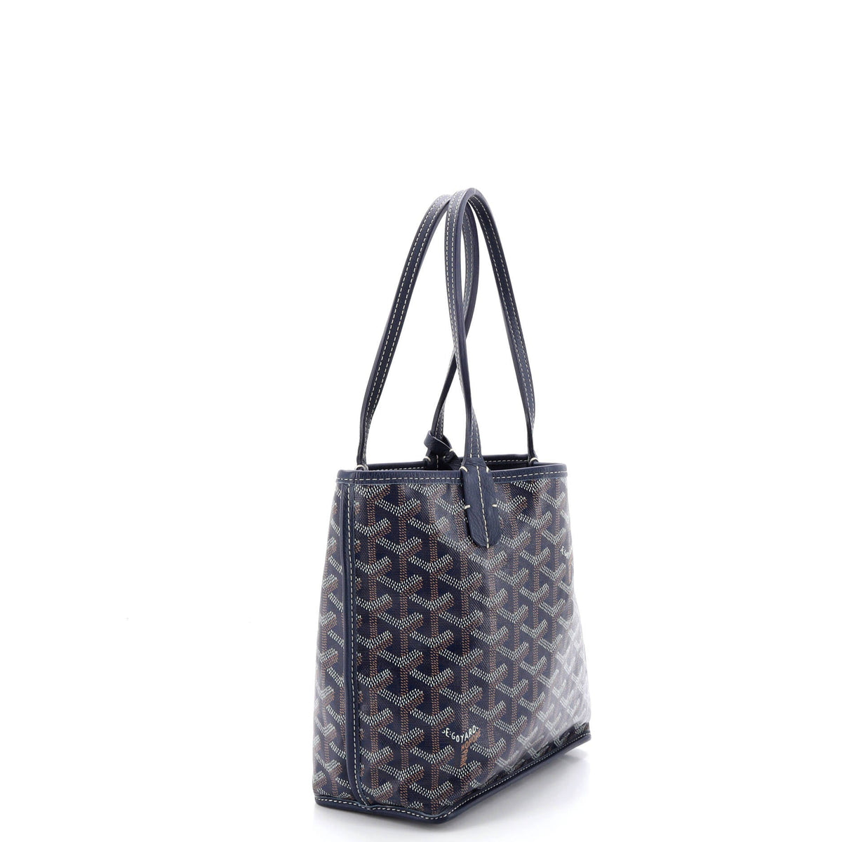 Anjou Reversible Tote Coated Canvas Mini