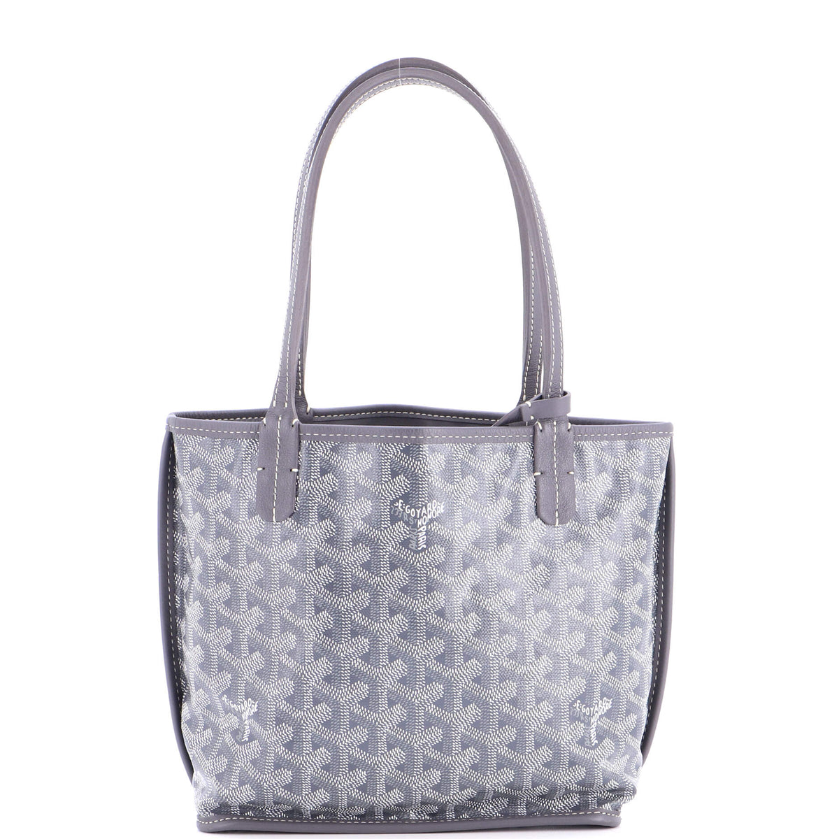 Anjou Reversible Tote Coated Canvas Mini