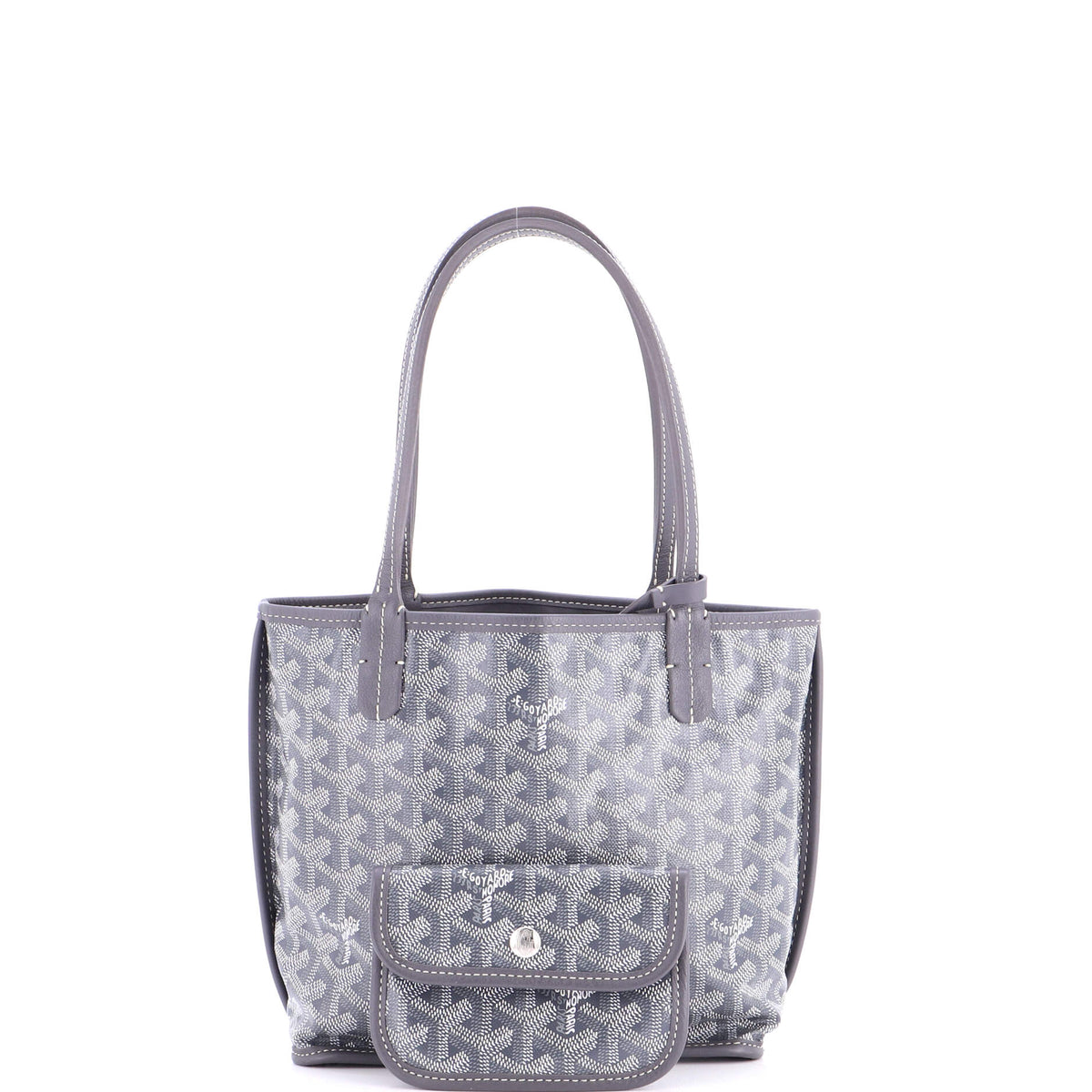 Anjou Reversible Tote Coated Canvas Mini