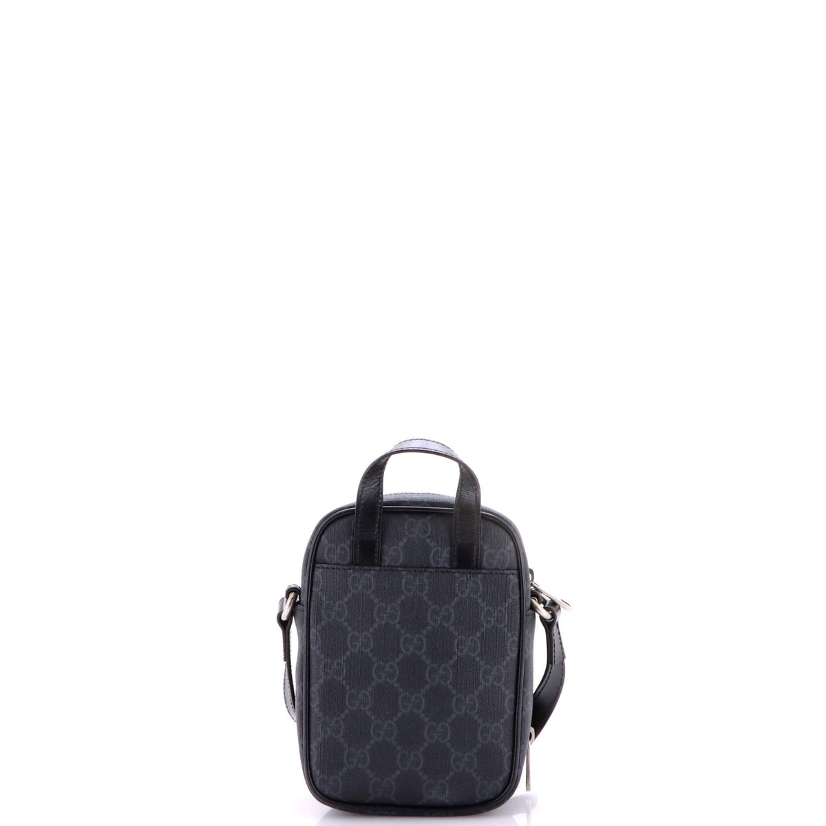 Interlocking G Patch Top Handle Crossbody Bag GG Coated Canvas Mini