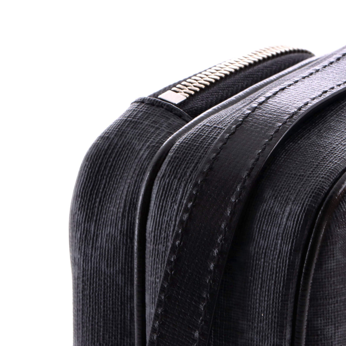 Interlocking G Patch Top Handle Crossbody Bag GG Coated Canvas Mini