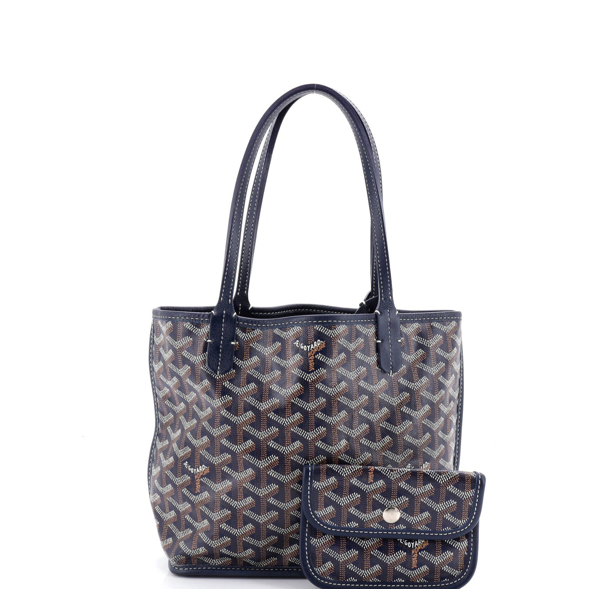 Anjou Reversible Tote Coated Canvas Mini