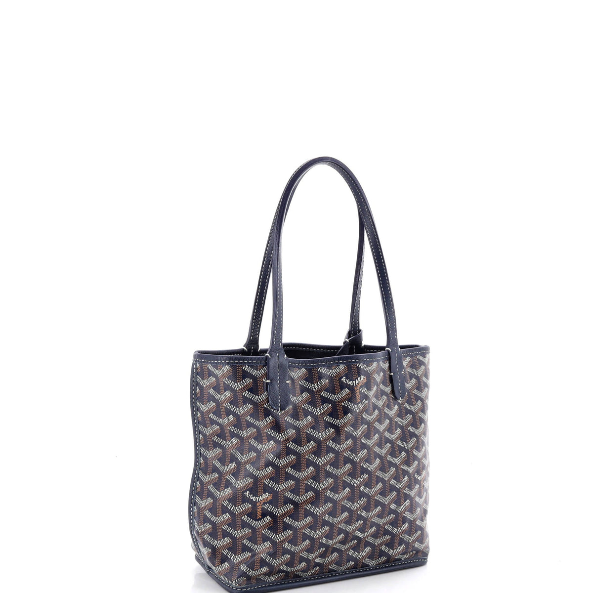 Anjou Reversible Tote Coated Canvas Mini