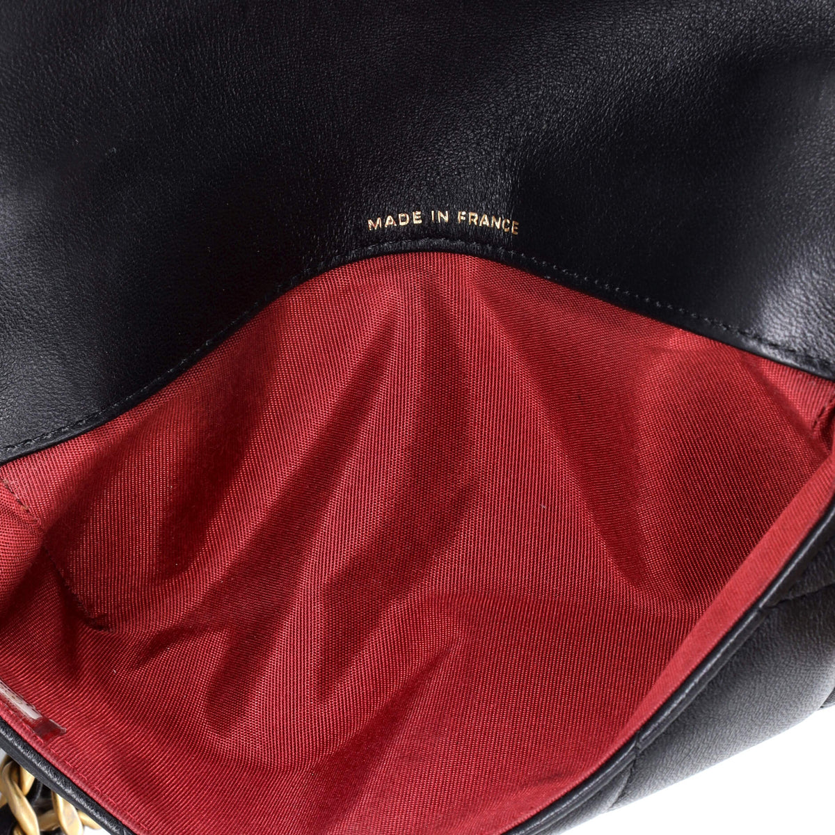 19 Glasses Case with Chain Quilted Goatskin