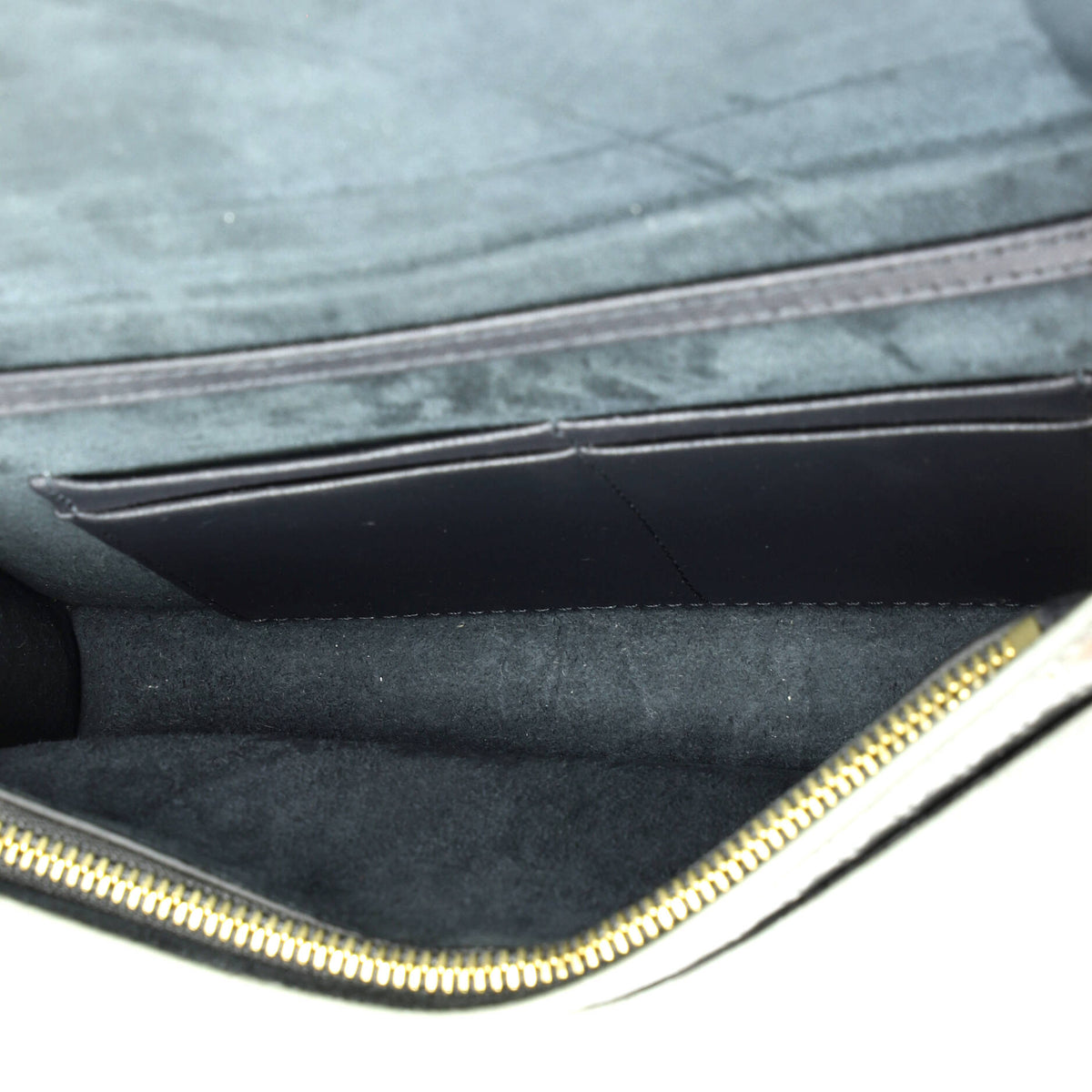 30 Montaigne 2-in-1 Pouch Micro Cannage Metallic Calfskin