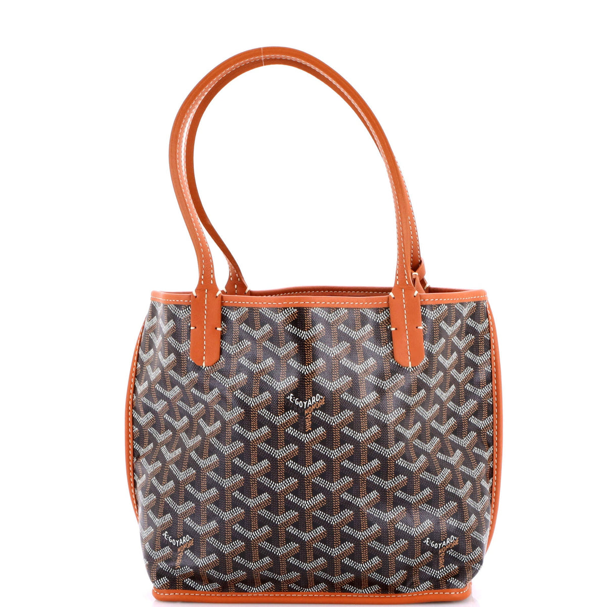Anjou Reversible Tote Coated Canvas Mini