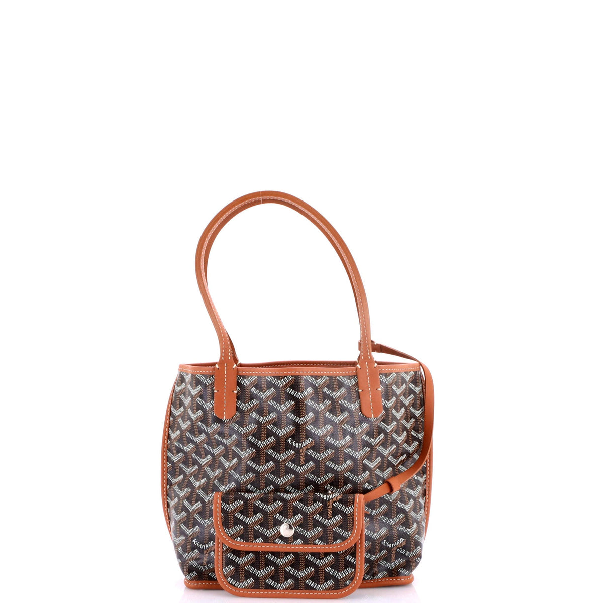 Anjou Reversible Tote Coated Canvas Mini