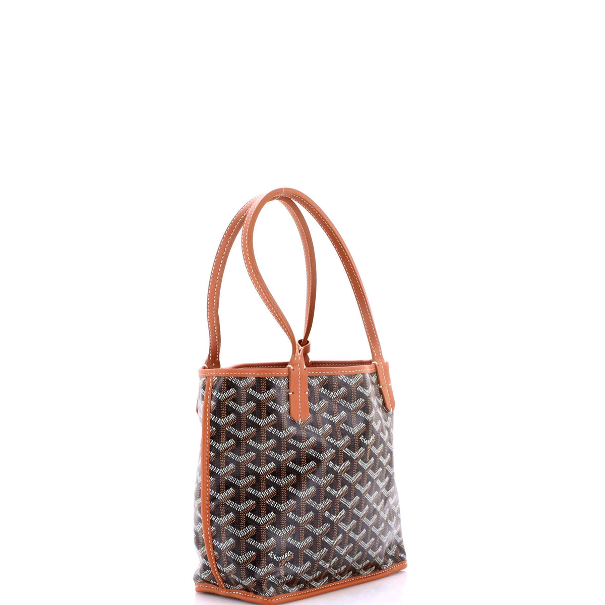 Anjou Reversible Tote Coated Canvas Mini