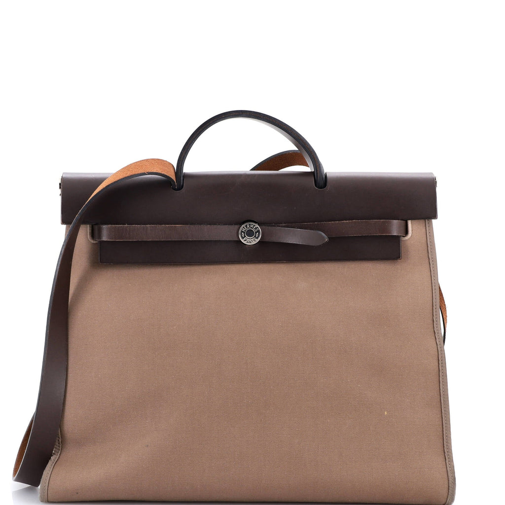 Herbag Zip Leather and Toile 39