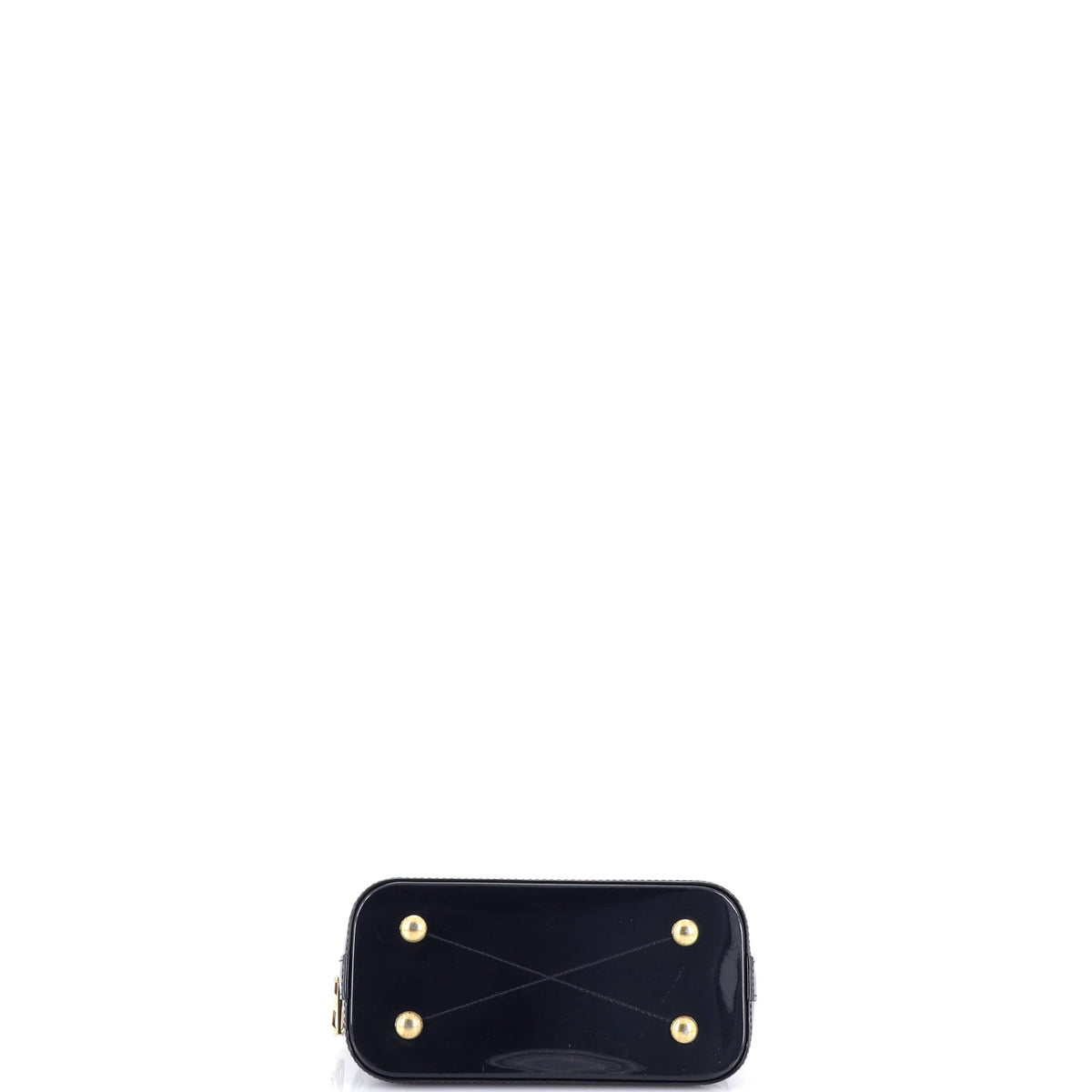 Alma Handbag Vernis with Monogram Canvas BB