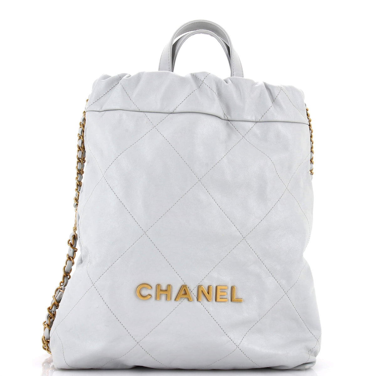 22 Chain Backpack Quilted Calfskin Medium