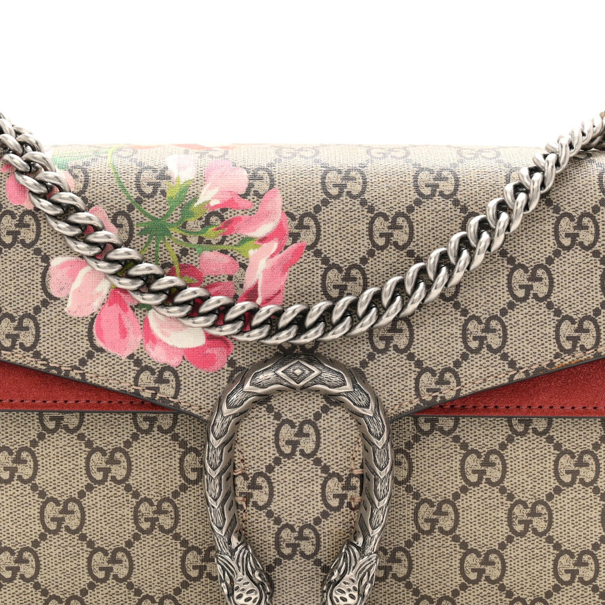 GG Supreme Monogram Blooms Small Dionysus Shoulder Bag Beige Multicolor Dry Rose