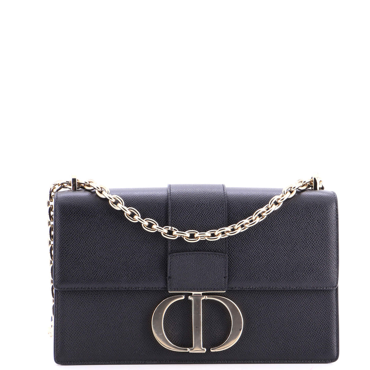 30 Montaigne Chain Flap Bag Leather East West