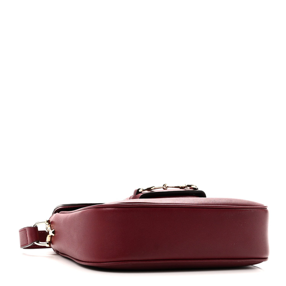 Arabella Calfskin Horsebit 1955 Shoulder Bag Rosso Ancora
