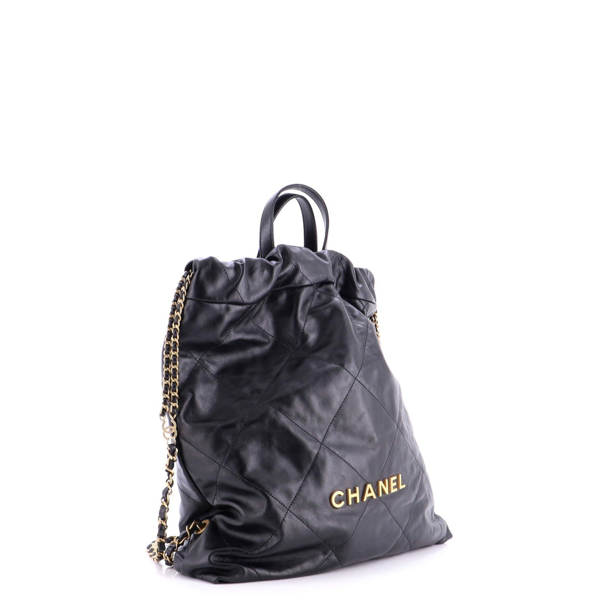 22 Chain Backpack Quilted Calfskin Large