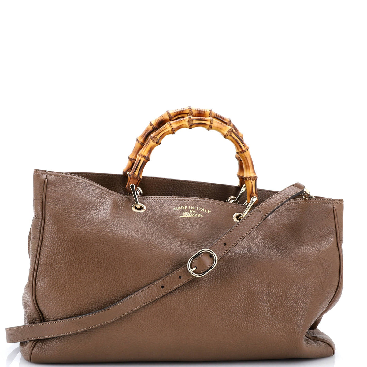 Bamboo Shopper Tote Leather Large