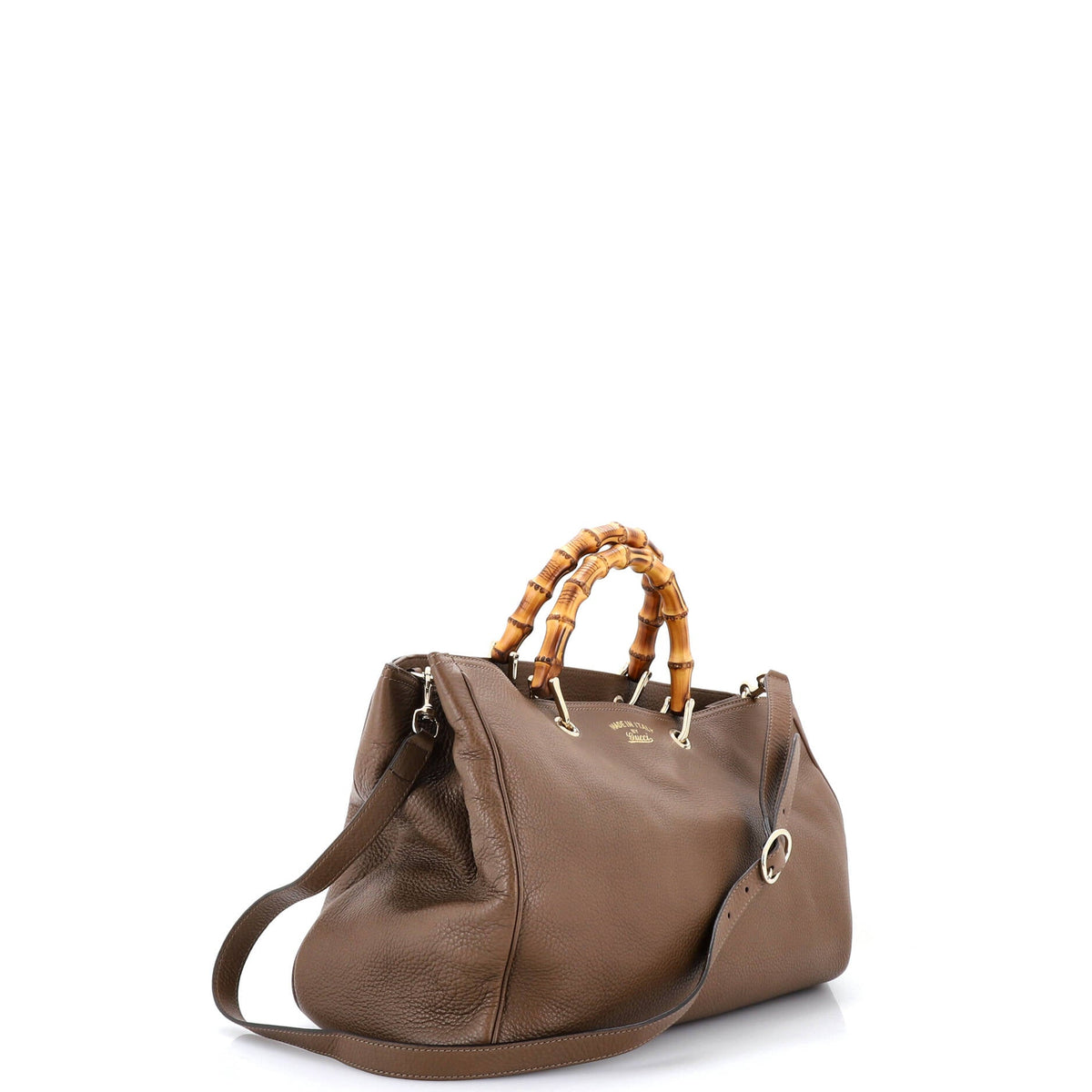 Bamboo Shopper Tote Leather Large