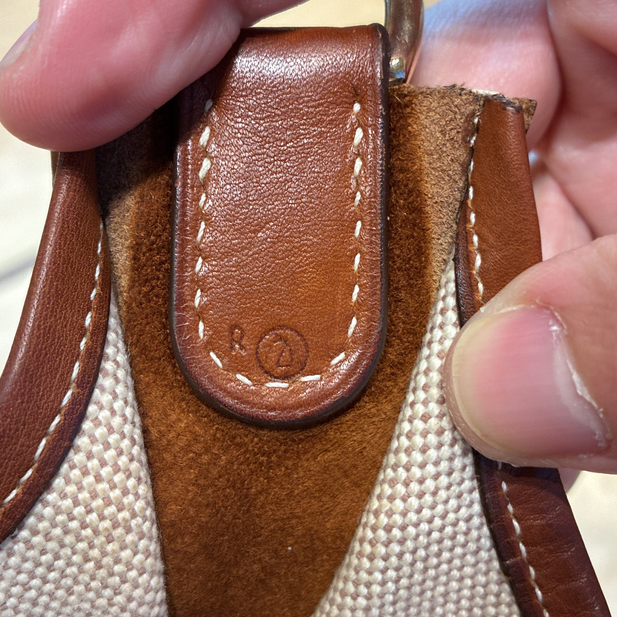 Evelyne Bag Gen I Toile and Leather PM