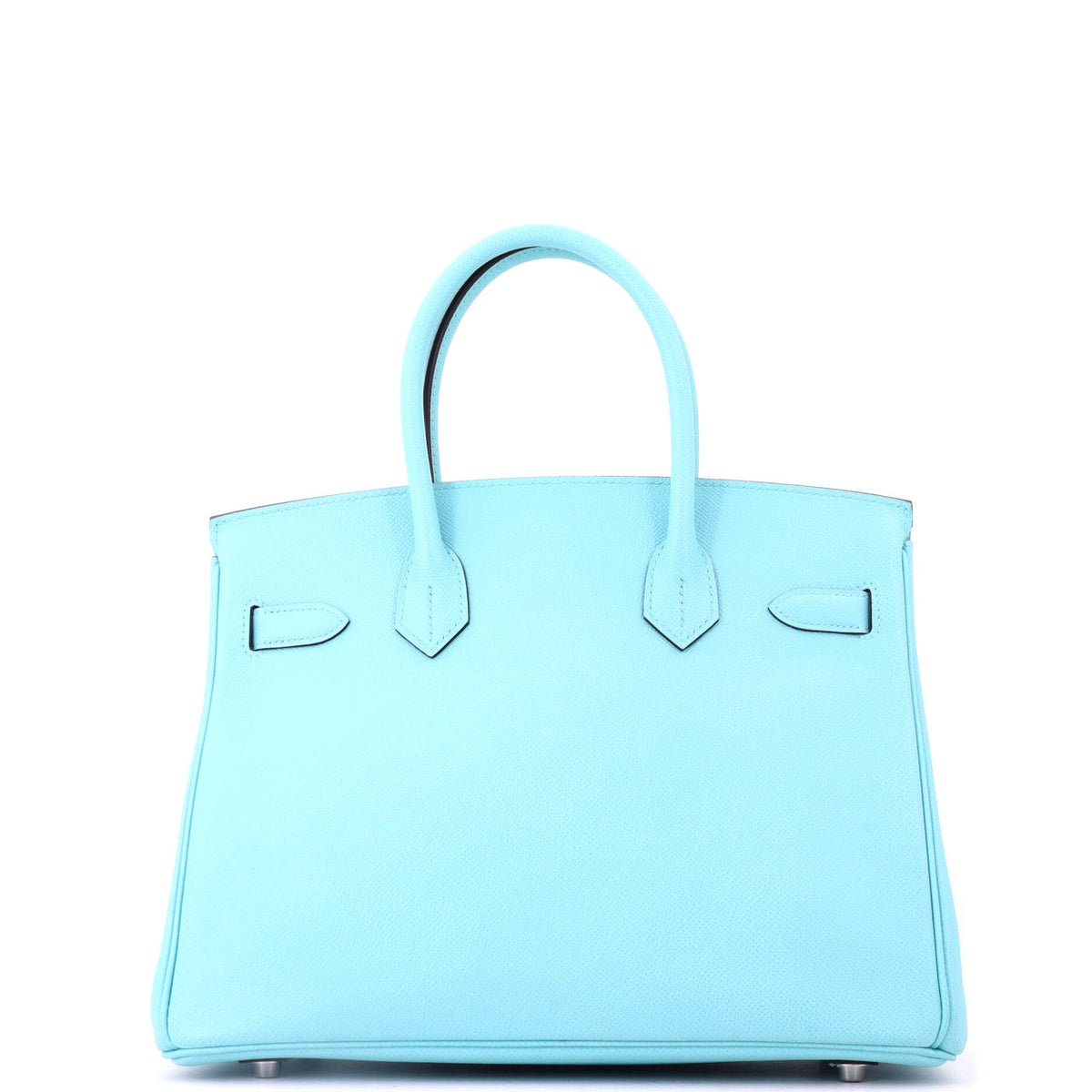 Birkin Handbag Bleu Atoll Epsom with Palladium Hardware 30