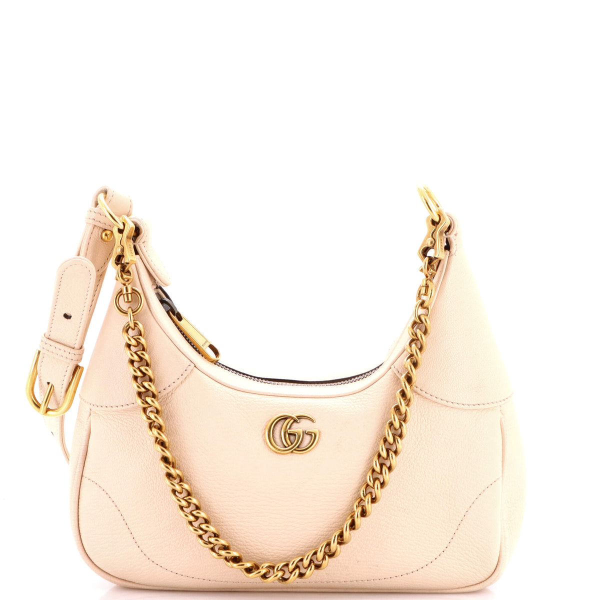 Aphrodite Zip Shoulder Bag Leather Small