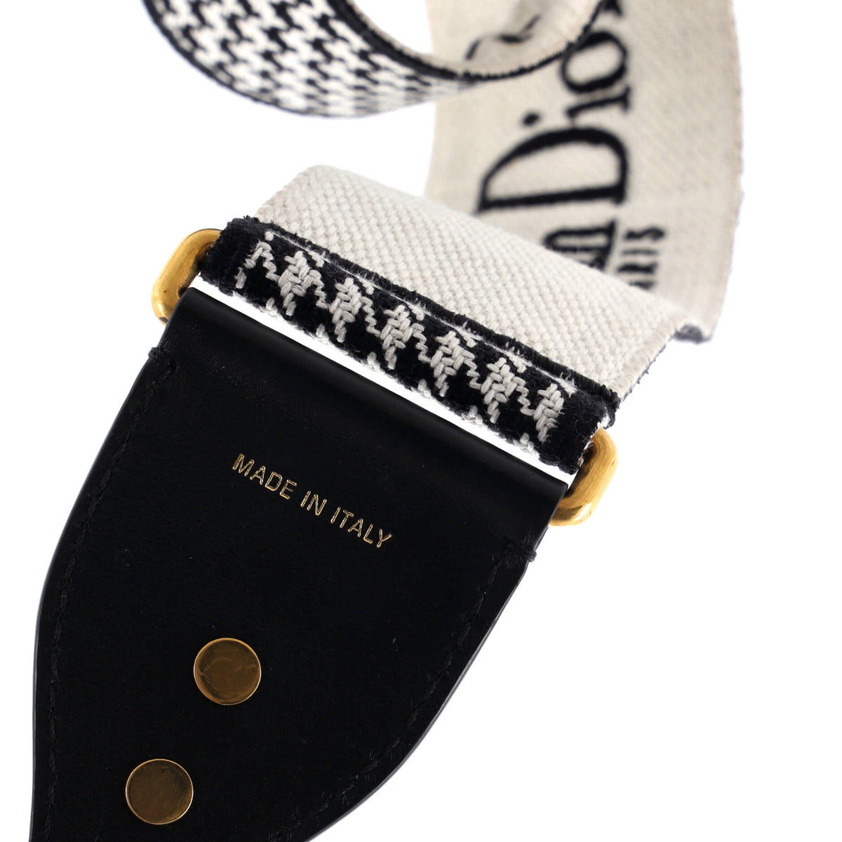 30 Montaigne Shoulder Strap Houndstooth Canvas