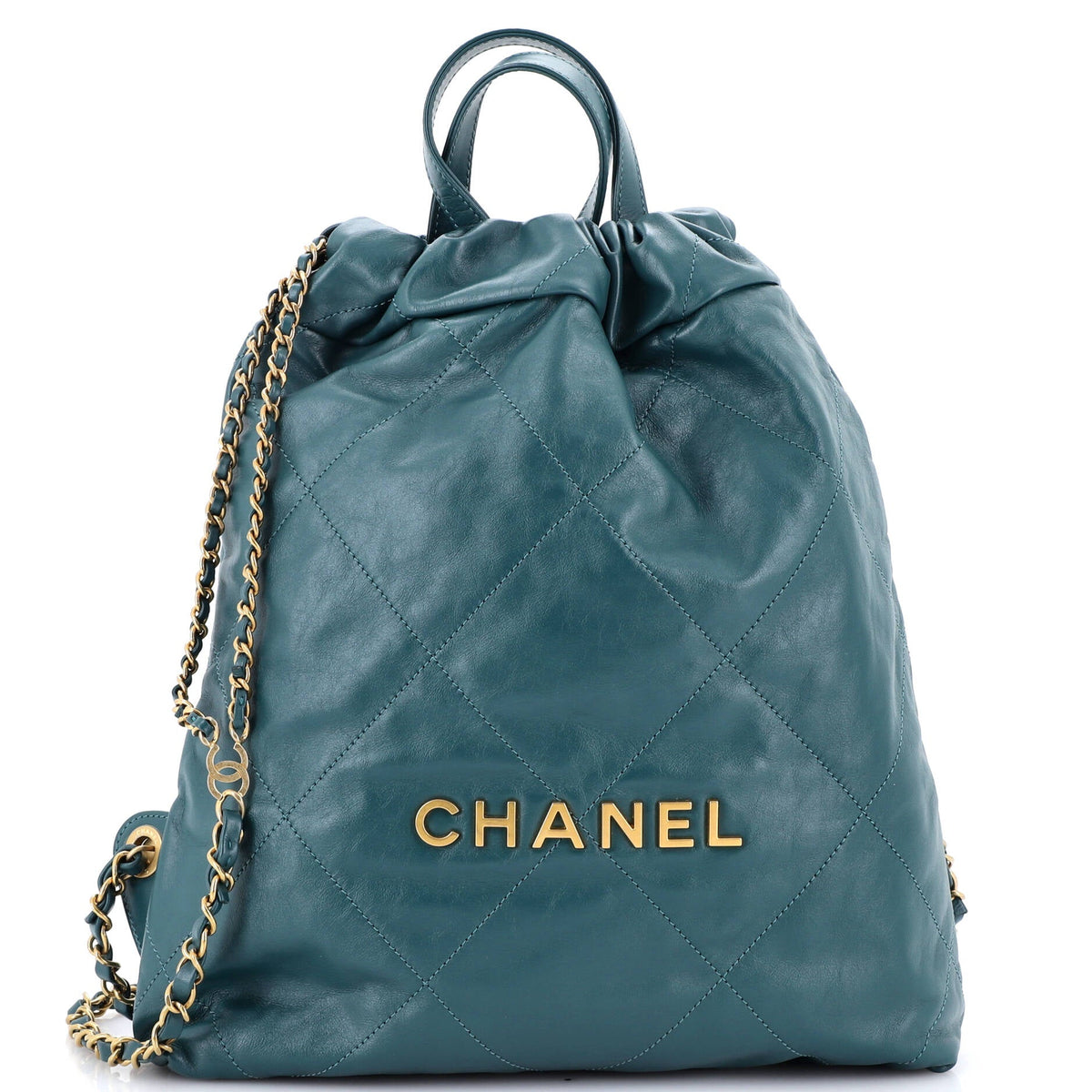 22 Chain Backpack Quilted Calfskin Medium