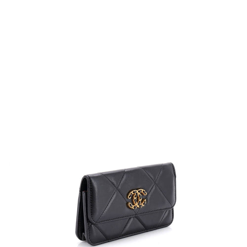 19 Belt Phone Holder Bag Quilted Lambskin