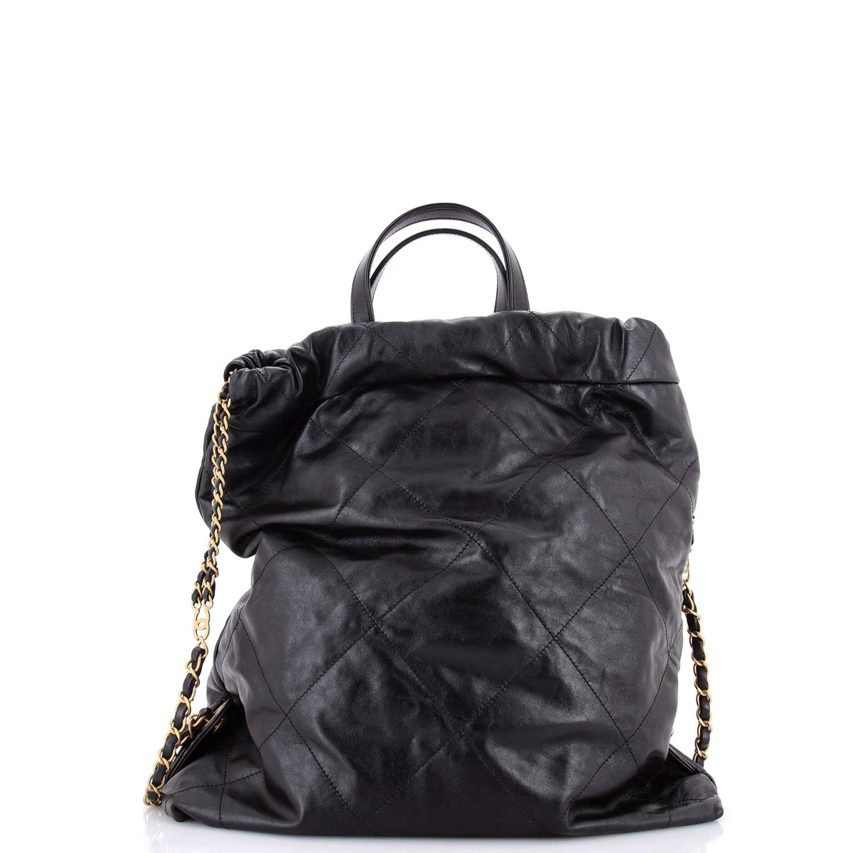 22 Chain Backpack Quilted Calfskin Large